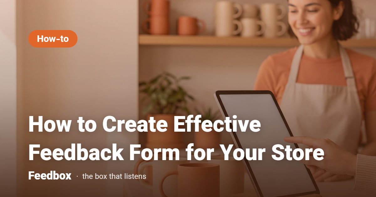 How to Create Effective Feedback Form for Your Store